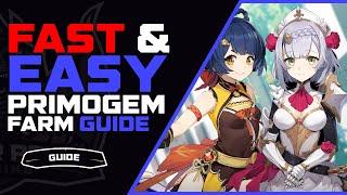 Genshin Impact FAST Primogem Farm Guide  New Player Guide [upl. by Elodia409]