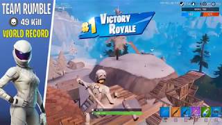 GAMEPLAY WHITEOUT 49 KILL TEAM RUMBLE GamePlay Fortnite NO COMMENTARY [upl. by Boarer572]