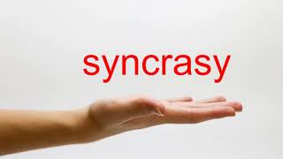 How to Pronounce syncrasy  American English [upl. by Barger]