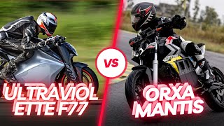 Ultraviolette F77 Vs Orxa Mantis Electric Bike  Super E V Bike  Price and full Detail Video All [upl. by Snyder]