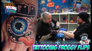 TATTOOING FROGGY FLIPS Indiana Trip 2024 [upl. by Grata]