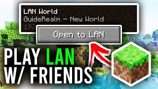 How To Play Minecraft LAN With Friends  Full Guide [upl. by Rabelais]