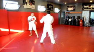 Boxing vs JiuJitsu at Dojo Americana BJJ and Self Defense in Vista CA [upl. by Inalem]