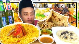 PUASA DAY 3 MAKAN NASI ARAB  MANDI RICE WITH LAMB  ASMR MUKBANG [upl. by Terb]