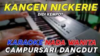 Kangen Nickerie  Karaoke Nada Wanita  Versi Campursari Dangdut [upl. by Olympie]