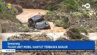 Tujuh Mobil Hanyut Terbawa Banjir di Ngaliyan Semarang [upl. by Slaohcin]