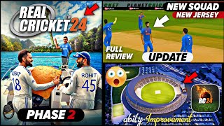 Real Cricket 24 Phase2 UPDATE  Released New Update  V24 Review  Stability Improve amp bug fix [upl. by Napier]