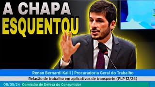 🟡PROCURADOR GERAL DO TRABALHO MANDA RECADO PARA UBER E CONFRONTA A PLP122024 uber 99pop indrive [upl. by Enos]