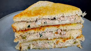 HOW TO MAKE a delicious THUNFISH SANDWICH with just a FEW ingredients  long version 👩‍🍳 HD [upl. by Terb642]