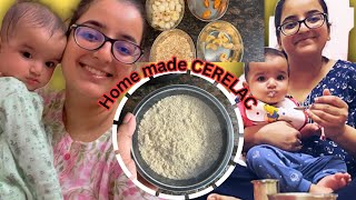 Daily Routine Vlog with 6 month babyWeight gain cerelac recipe [upl. by Ydne]