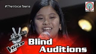 The Voice Teens Philippines Blind Audition Elha Nympha  Chandelier [upl. by Odoric833]