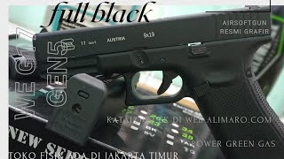 airsoft review unit gbb we g17 gen5 grafir resmi [upl. by Dnaltiak]