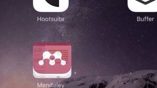 Mendeley on iPad  Tutorial Part 1 [upl. by Aela]