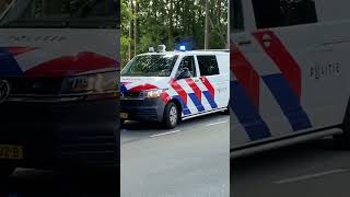 Politie Bikebus met spoed naar een industriebrand op rotterdam brand politie [upl. by Anytsirhc]