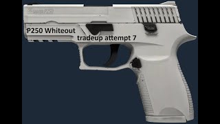 FN CS2 P250 Whiteout trade up attempt 7 profitable trade up [upl. by Yralam]