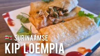 🇸🇷 Surinaamse Loempia recept met Loempia vellenspring roll recipe with sheets [upl. by Mori]