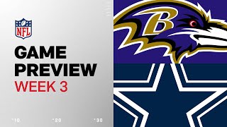 Baltimore Ravens vs Dallas Cowboys  2024 Week 3 Game Preview [upl. by Ferdy]