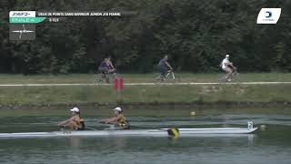 Championnat de France J16 Bateaux longs Libourne 2019  Finale du deux sans barreur femmesJ16F2 [upl. by Mehta]