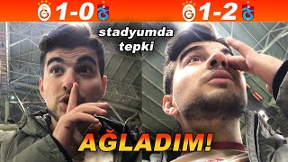 GERÇEKTEN MAÇ SONU AĞLADIM  Galatasaray 1  2 Trabzonspor STAD VLOG [upl. by Hgiel]