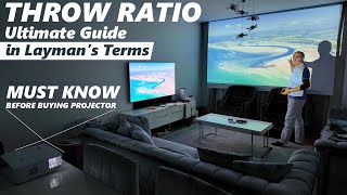 Projector Throw Ratio Short in Laymans Terms [upl. by Laverna]