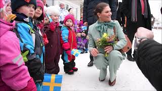 Crown Princess Victoria and Prince Daniel visits Tornedalen [upl. by Sissie181]