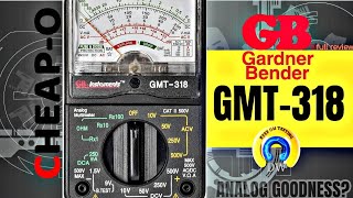 GB●Gardner Bender GMT318 CHEAPO Analog Multimeter Review [upl. by Rabbaj]