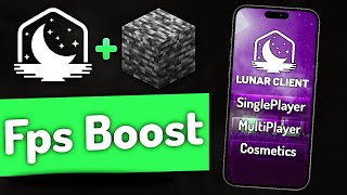 Finally Lunar Client released for Mcpe lag fix and fps boost client Lunar client Bedrock [upl. by Ruffin499]