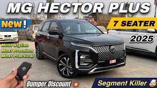 New MG Hector Plus 7 Seater 2025  Hector Plus Sharp Pro CVT petrol Walkaround Review ✅ [upl. by Rangel]