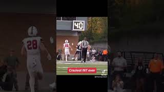 Robert Morris DB Rob Carter Jr with the CRAZIEST INT you’ll see football collegefootball fyp [upl. by Merwin]