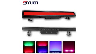 YUER Waterproof IP65 672X05W RGB LED112X3W CW LED Strobe Light Wall Wash Horse Racing Effect Light [upl. by Thor307]