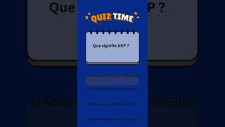 Quiz réseau informatique 5 [upl. by Yanttirb182]