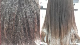 Antes e Depois selagem sem formol em cabelo cacheado [upl. by Seafowl]