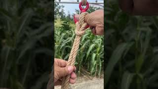 Wow done in seconds The strongest knot in the world [upl. by Tteragram]