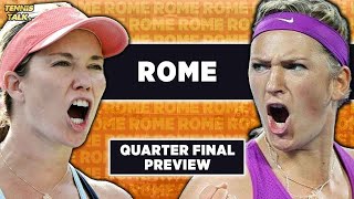 Collins vs Azarenka  Rome Open 2024 QF  Tennis Prediction [upl. by Nauqad276]