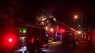 Firefighters respond to vacant house on fire [upl. by Wennerholn484]