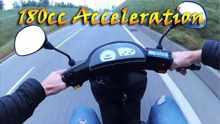 ZIP SP 180CC PM TUNING 2T ACCELERATION [upl. by Tamara]