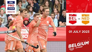 FIH Hockey Pro League 202223 Belgium vs Netherlands Men Game 1  Highlights [upl. by Zebe763]