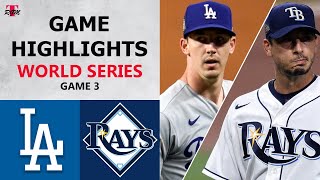 Los Angeles Dodgers vs Tampa Bay Rays Game 3 Highlights  World Series 2020 [upl. by Dean666]