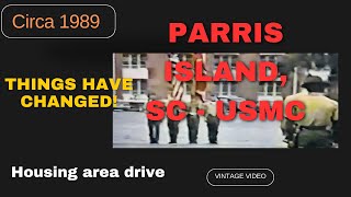 1989 Parris Island housing area drive around [upl. by Yrotciv]