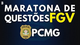 MARATONA DE QUESTÕES FGV  CONCURSO PC MG [upl. by Ardnuahsal887]