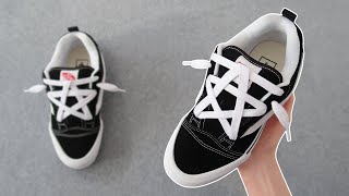 HOW TO STAR LACE YOUR KNU SKOOL VANS EASY [upl. by Anisah834]