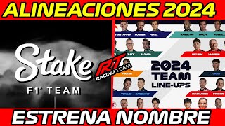 🚨 ¡CAMBIO CONFIRMADO EQUIPO ESTRENA NOMBRE ✔ ALINEACIONES COMPLETAS F1 2024 🏁 [upl. by Beutner246]