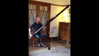 Simon Rickard performs on Pinchgut Operas new Baroque Contrabassoon [upl. by Zela]