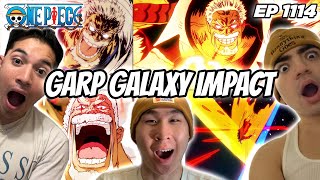 GARP GALAXY IMPACT PEAK  ONE PIECE EPISODE 1114 REACTION [upl. by Si646]