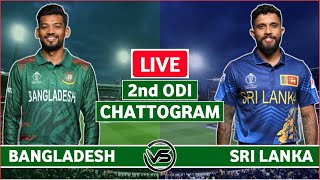 Sri Lanka vs Bangladesh 2nd ODI Live Scores  SL vs BAN 2nd ODI Live Scores amp Commentary [upl. by Aderfla]