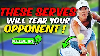 These 3 INSANELY Effective Serves Will Make You 10x BETTER in Pickleball [upl. by Calvano]