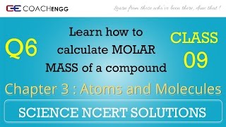 Atoms and Molecules Question 6 Chapter 3 Class 9 NCERT Solutions Exercise [upl. by Elbas]