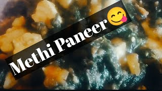 Easy and Quick Methi Paneer Recipe ll Methi Paneer ki Sabzi ll [upl. by Shana]