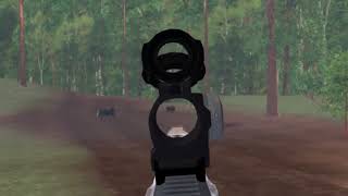 Hunt with an AR15 in the GAIM VR Simulator [upl. by Naujek]