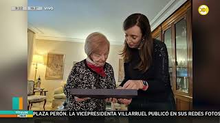 Villarruel reivindicó a Isabel Perón en el día de la lealtad y le inauguró un busto │N800│ 181024 [upl. by Eki]